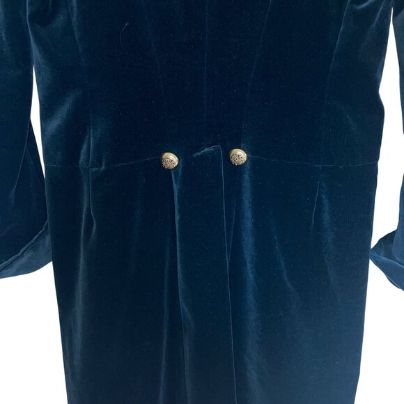 Anna Sui Vintage1990s Womens Waistcoat Size Small Black Velvet Victorian - Picture 7 of 11